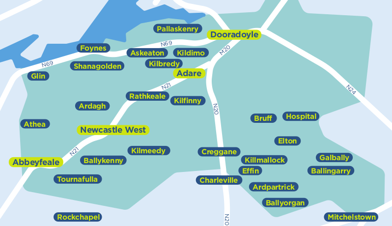 Local Link Limerick A5 Map For Print 