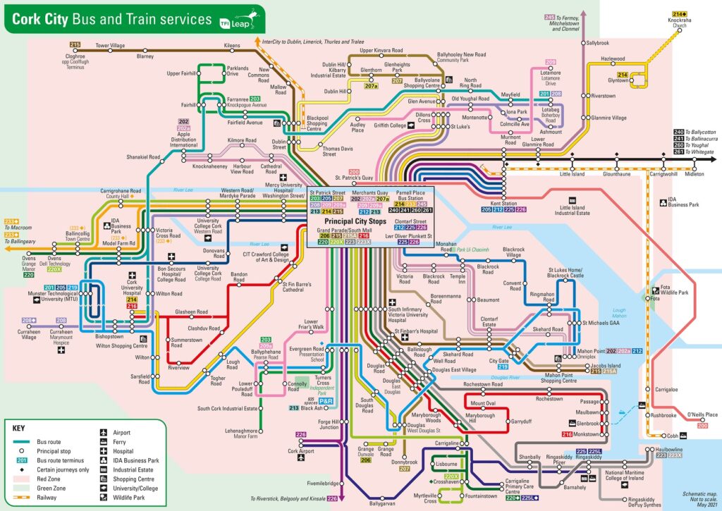 Cork City Bus and train services