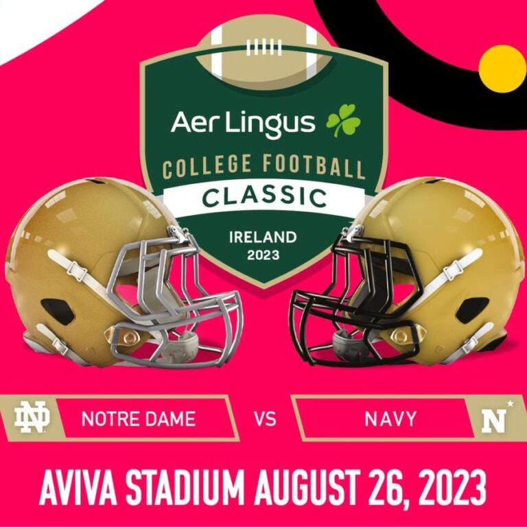 Expired American Football Aer Lingus Classic Notre Dame Vs Navy