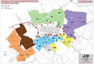 National Ploughing Championships carpark map small