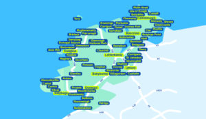 Donegal TFI Local Link Bus Services Map