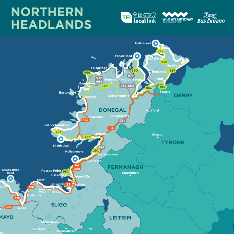 Northern Headlands map