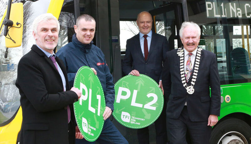 portlaoise town bus service launch pl1 and pl2