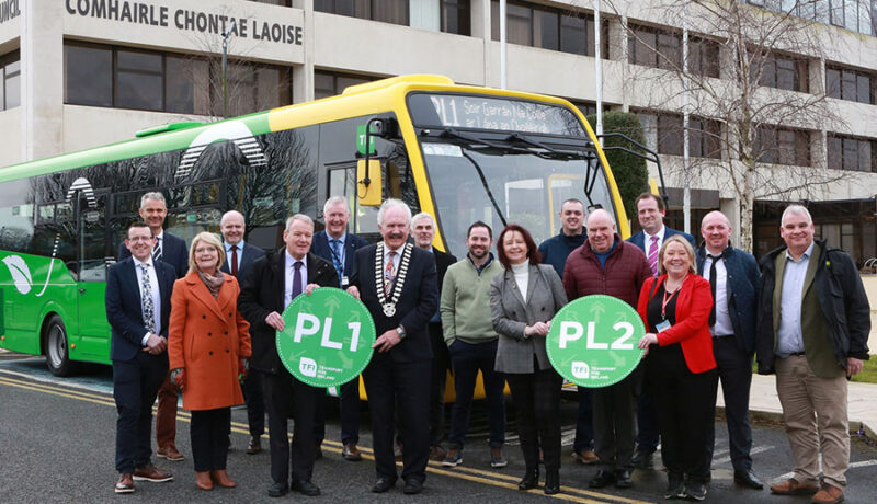 portlaoise town bus service launch pl1 and pl2